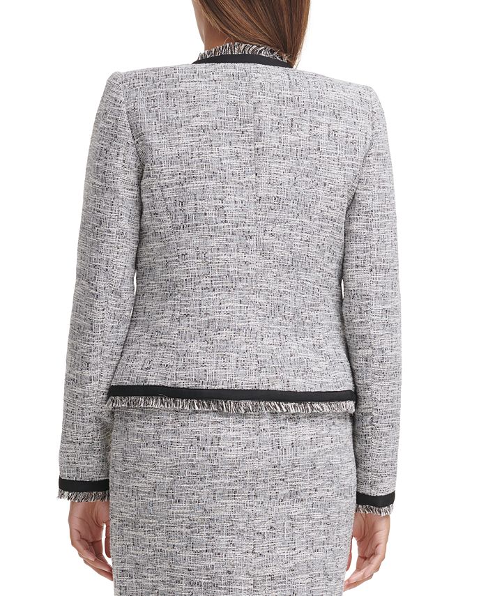 Calvin Klein Tweed Jacket & Reviews - Jackets & Blazers - Women - Macy's
