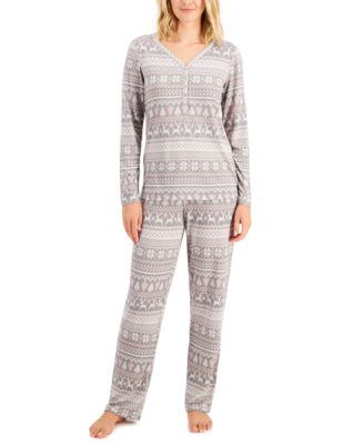 Charter Club Soft Knit Pajama Set, Created for Macy's - Macy's