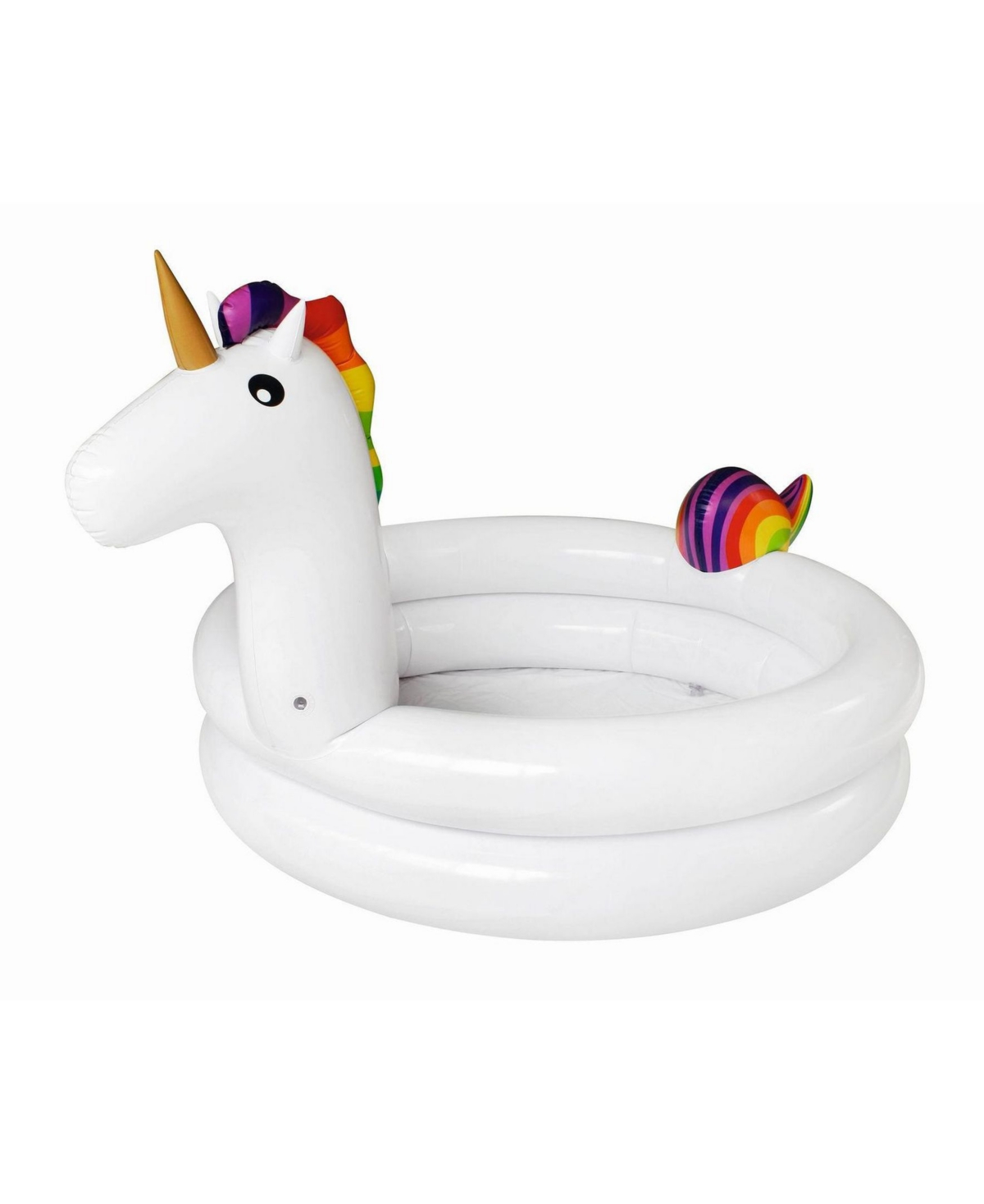 Splash Buddies Inflatable Unicorn Kids Pool In White
