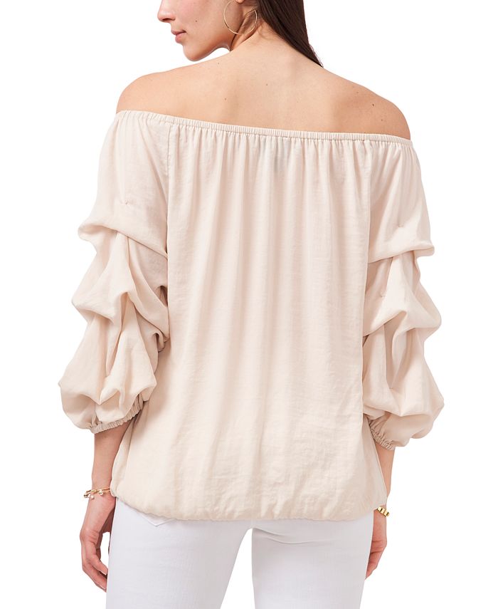 Vince Camuto Off-The-Shoulder Ruffle-Sleeve Top - Macy's