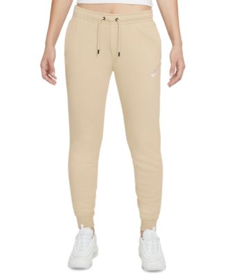 beige nike joggers womens