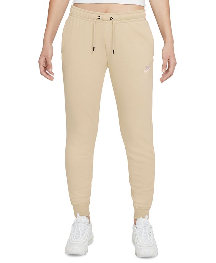 Nike Women's Sportswear Essential Fleece Full Length Joggers - Macy's