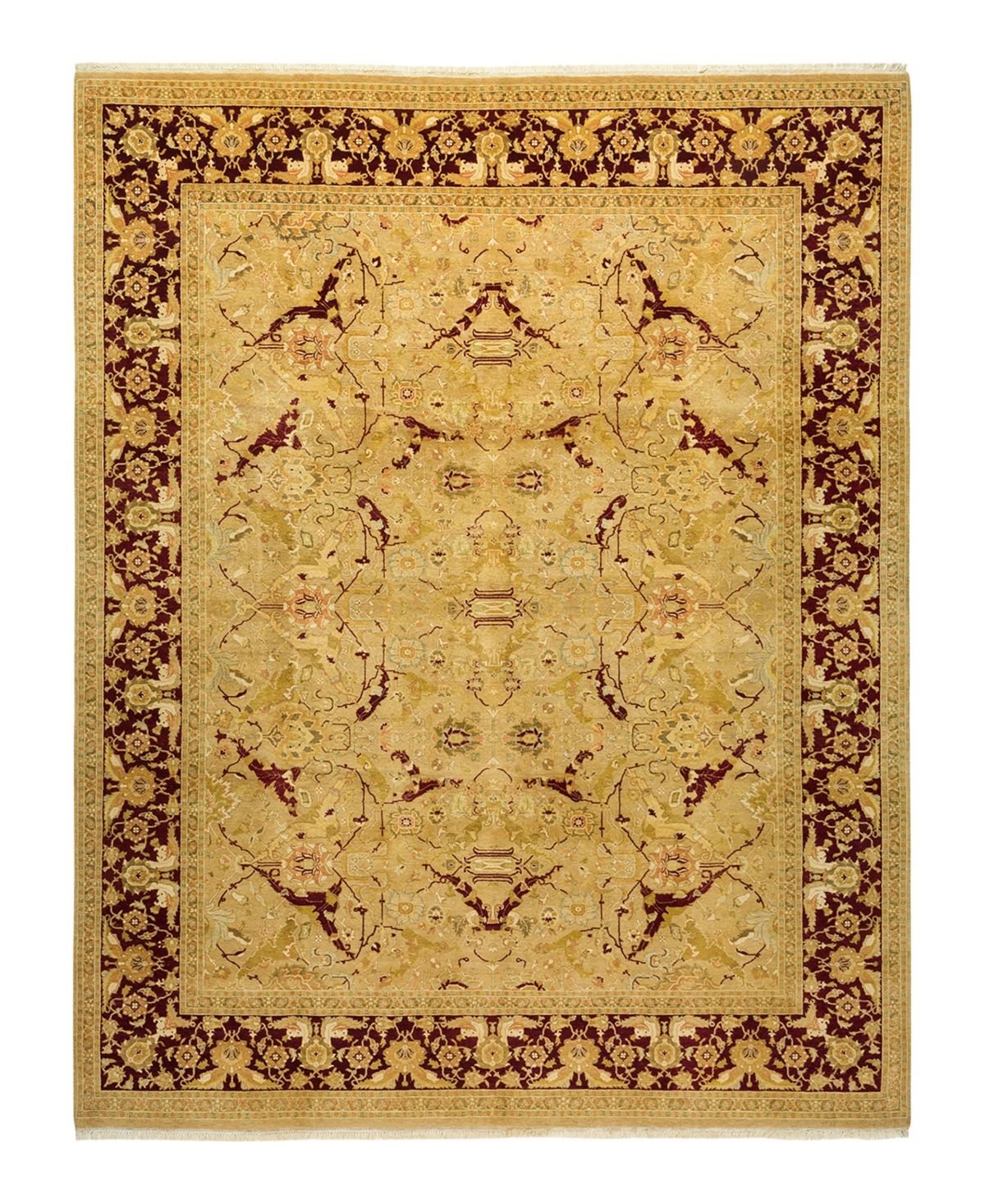 Closeout! Adorn Hand Woven Rugs Mogul M1440 8'2in x 10'2in Rectangle Area Rug - Gold-Tone