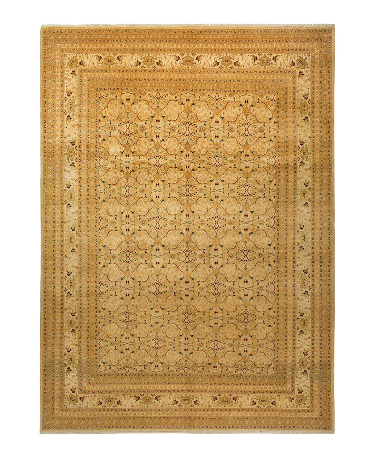 Closeout! Adorn Hand Woven Rugs Mogul M1521 9' x 12'4in Rectangle Area Rug - Ivory