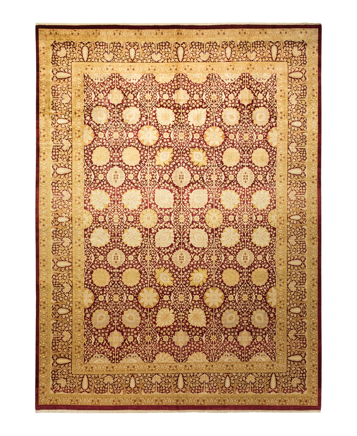 Closeout! Adorn Hand Woven Rugs Mogul M1285 9'3in x 12'6in Rectangle Area Rug - Burgundy