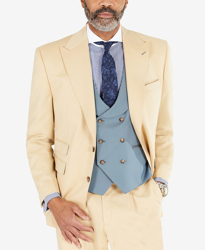 Tayion Collection Men's ClassicFit Solid Tan Suit Separates Jacket Macy's