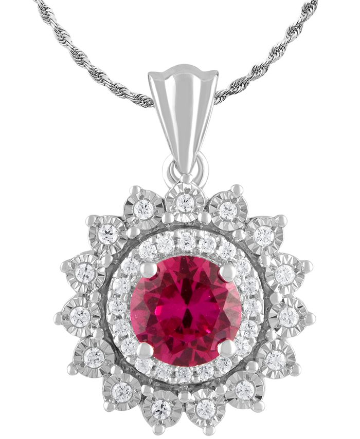 Macy's ruby outlet necklace
