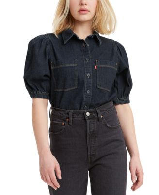 Levi's - Alice Cotton Short-Sleeve Denim Blouse