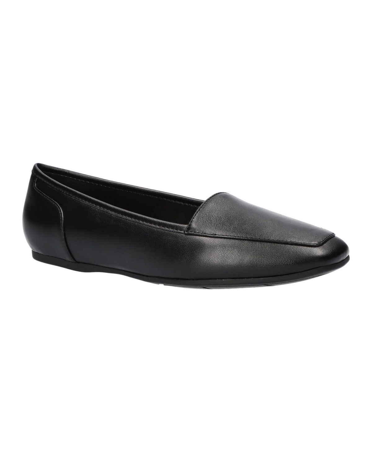 Shop Easy Street Women's Thrill Square Toe Comfort Flats In Black
