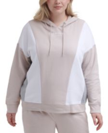 Plus Size Colorblocked Hoodie