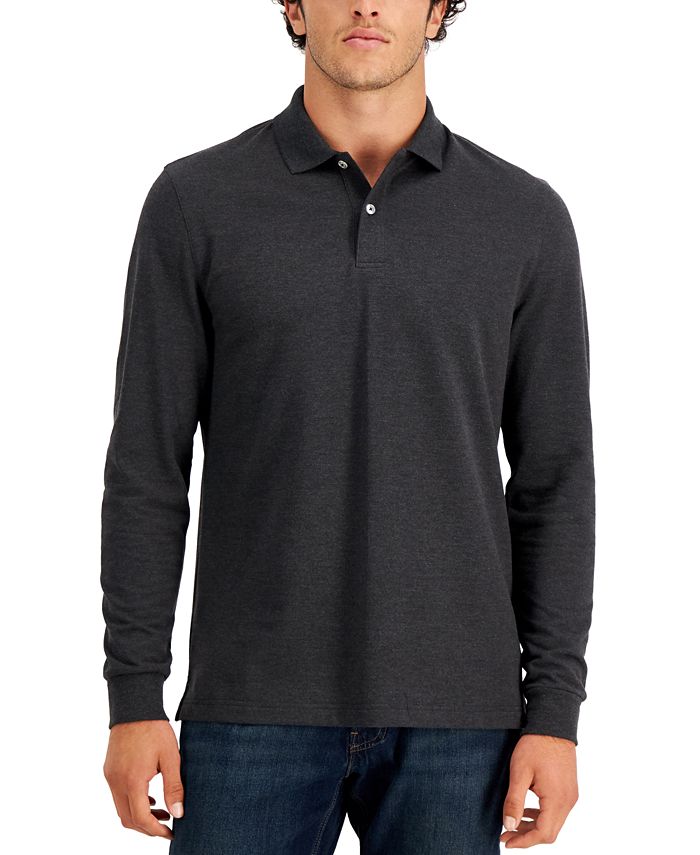 Club Room Men's Solid Stretch Polo, Created for Macy's - Macy's