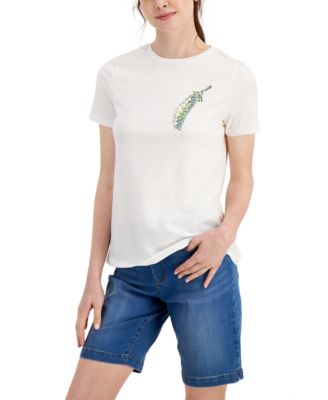 Charter Club - Embroidered T-Shirt