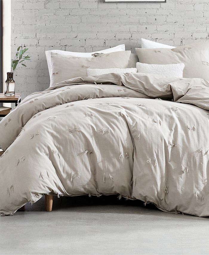 DKNY Textured Fringe King Comforter Set Macy's