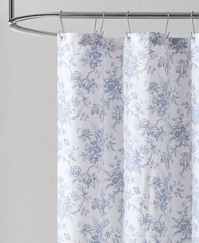 Laura Ashley Walled Garden Shower Curtain, 72" x 72" Macy's