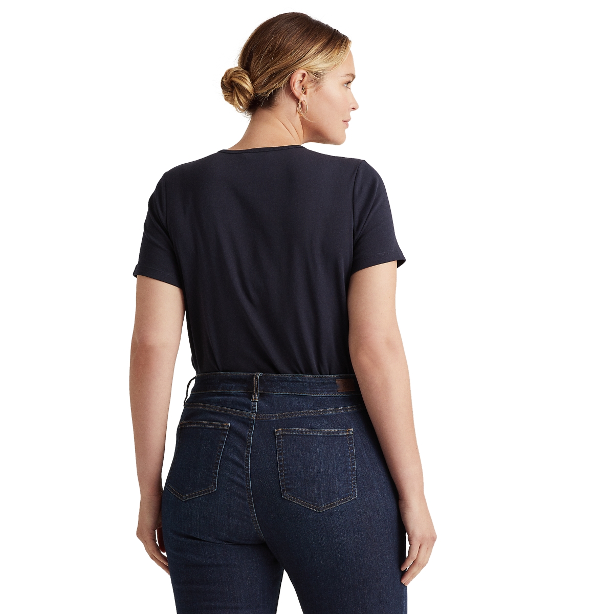 Lauren Ralph Lauren Plus Size Stretch Cotton T-Shirt