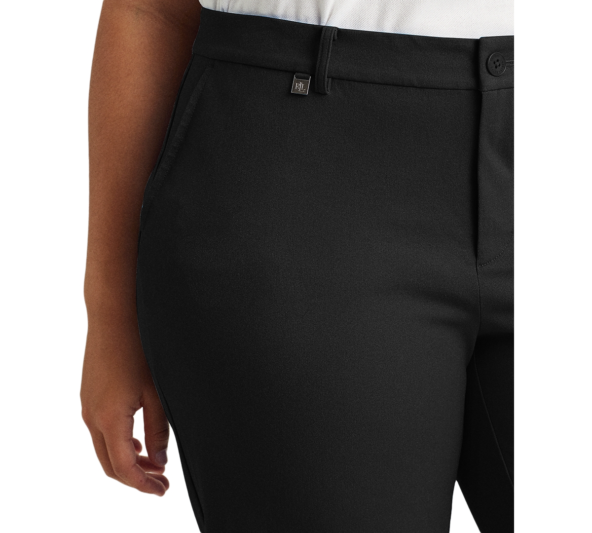 Lauren Ralph Lauren Plus-Size Stretch Cotton Shorts