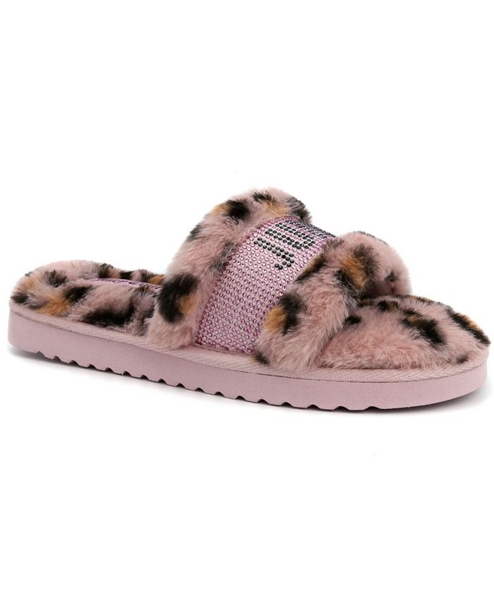 Juicy Couture Women's Halo Faux Fur Slippers & Reviews - Slippers ...