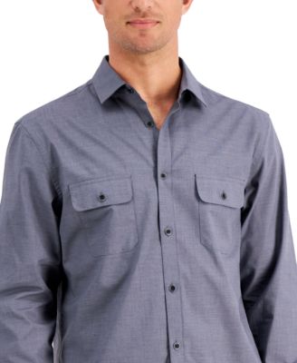 Men's Regular-Fit Solid Shirt, Created for Macy's 