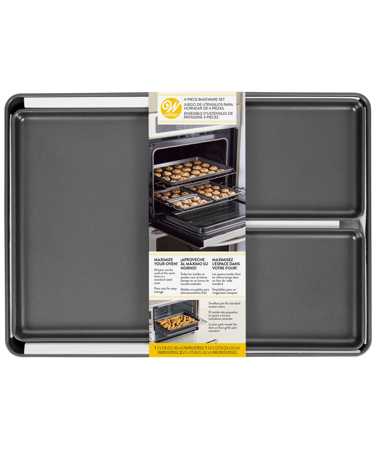 UPC 070896097521 product image for Wilton Oven Maximizer Nonstick Baking Sheets, Set of 4 | upcitemdb.com