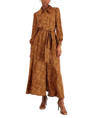 macys animal print dress
