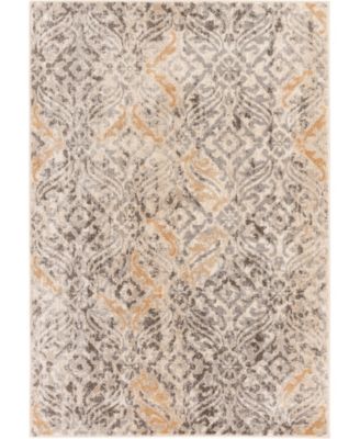 Portland Textiles Sulis Prina Rug In Gray,gold