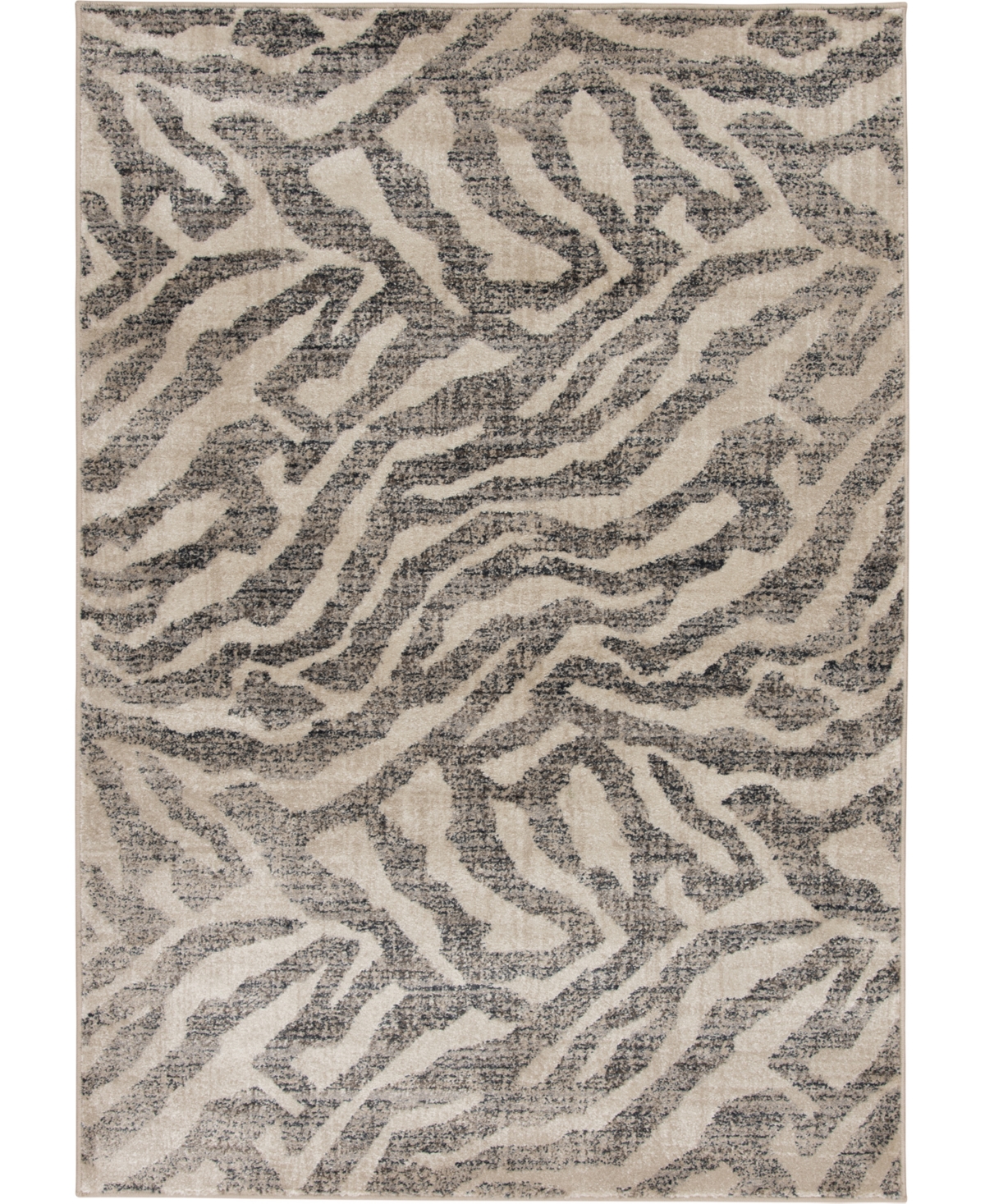 Portland Textiles Sulis Paras 7'10in x 9'10in Area Rug - Gray,Ivory
