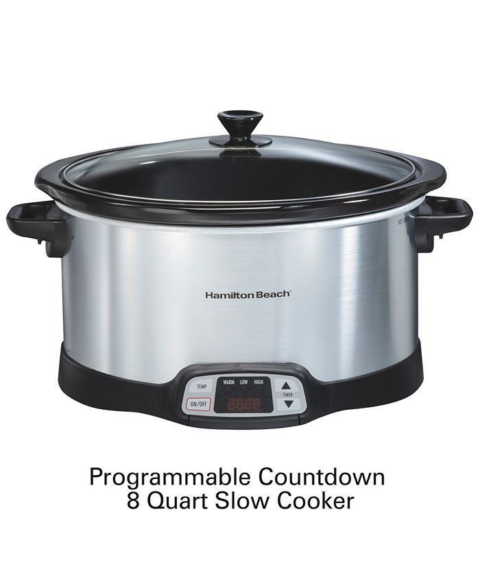 Hamilton Beach 8Qt. Programmable Countdown Slow Cooker Macy's