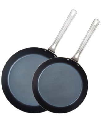 Viking Blue Steel 2pc Carbon Steel Naturally Nonstick Fry Pan Set