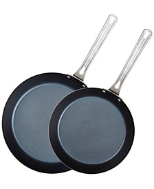 2-Pc. 10" & 12" Blue Carbon Steel Fry Pan Set 