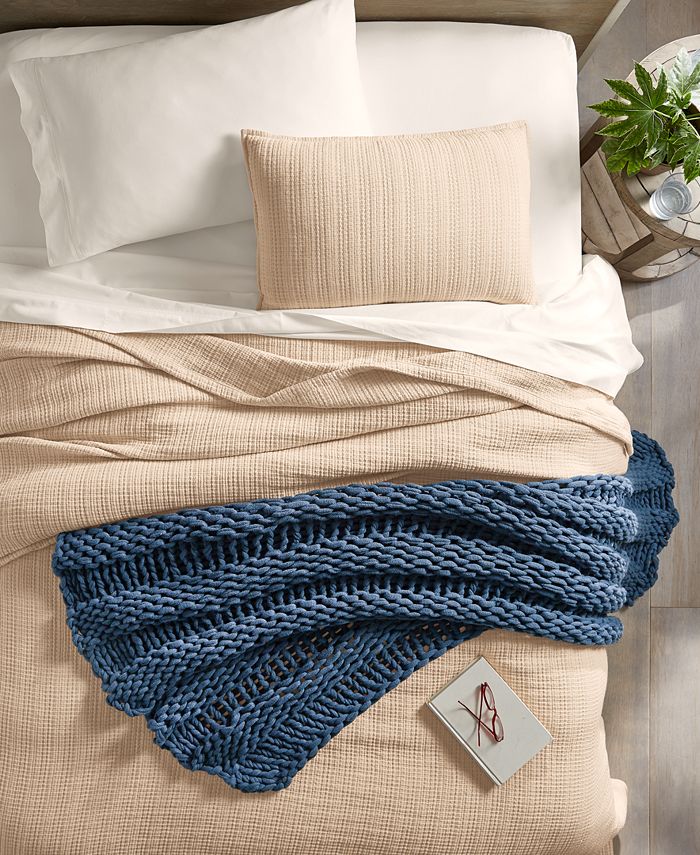 Oake Chunky Knit Throw, 50" x 60", Created for Macy's & Reviews
