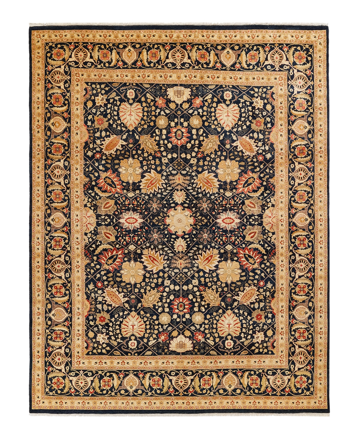 Closeout! Adorn Hand Woven Rugs Mogul M1440 8'1in x 10'7in Area Rug - Black