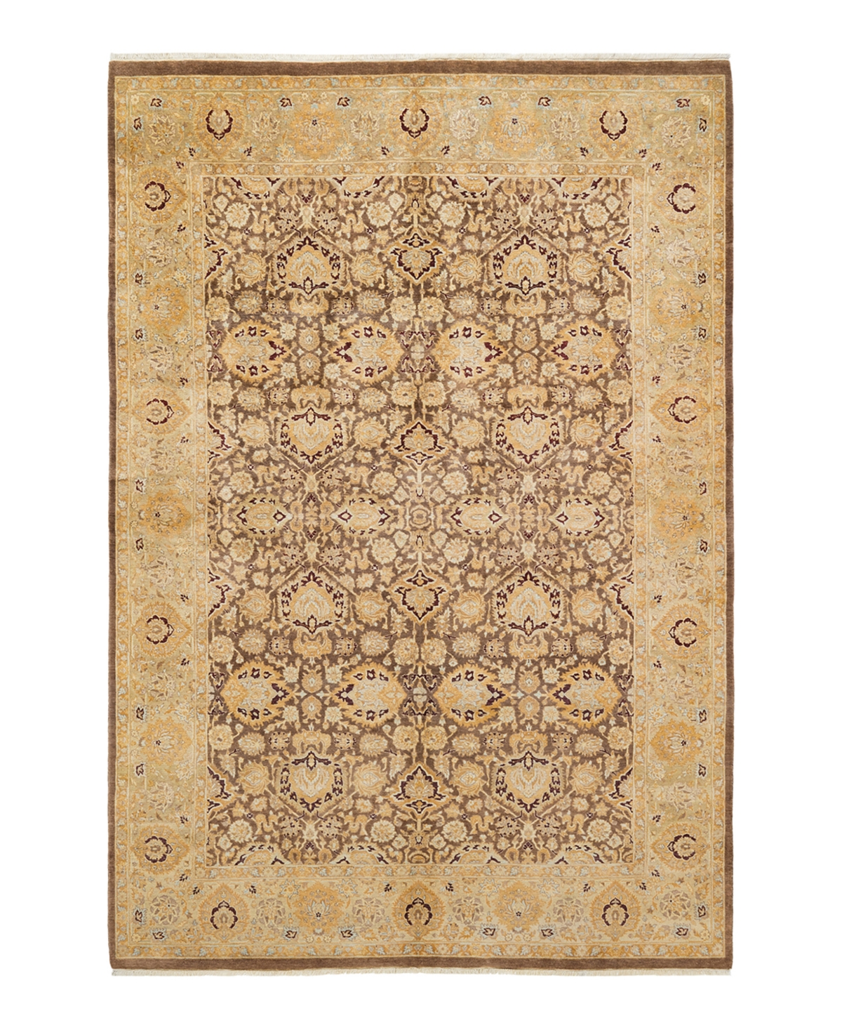 Closeout! Adorn Hand Woven Rugs Mogul M1417 6'2in x 9'1in Area Rug - Walnut