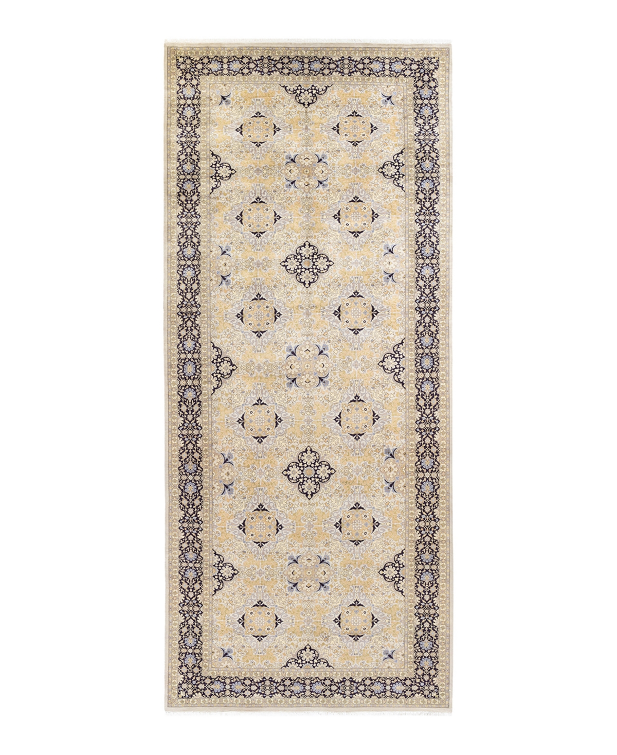 Closeout! Adorn Hand Woven Rugs Mogul M1196 6'4in x 15'3in Runner Area Rug - Gold-Tone