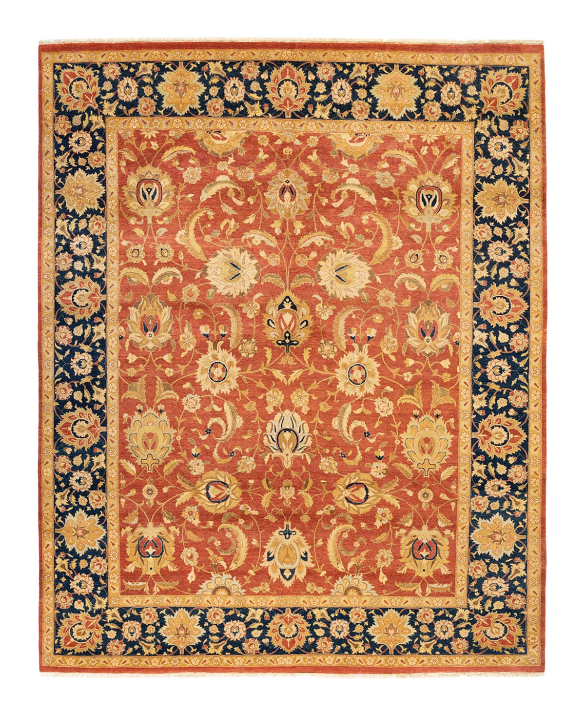 Closeout! Adorn Hand Woven Rugs Mogul M1422 7'10in x 9'10in Area Rug - Rust