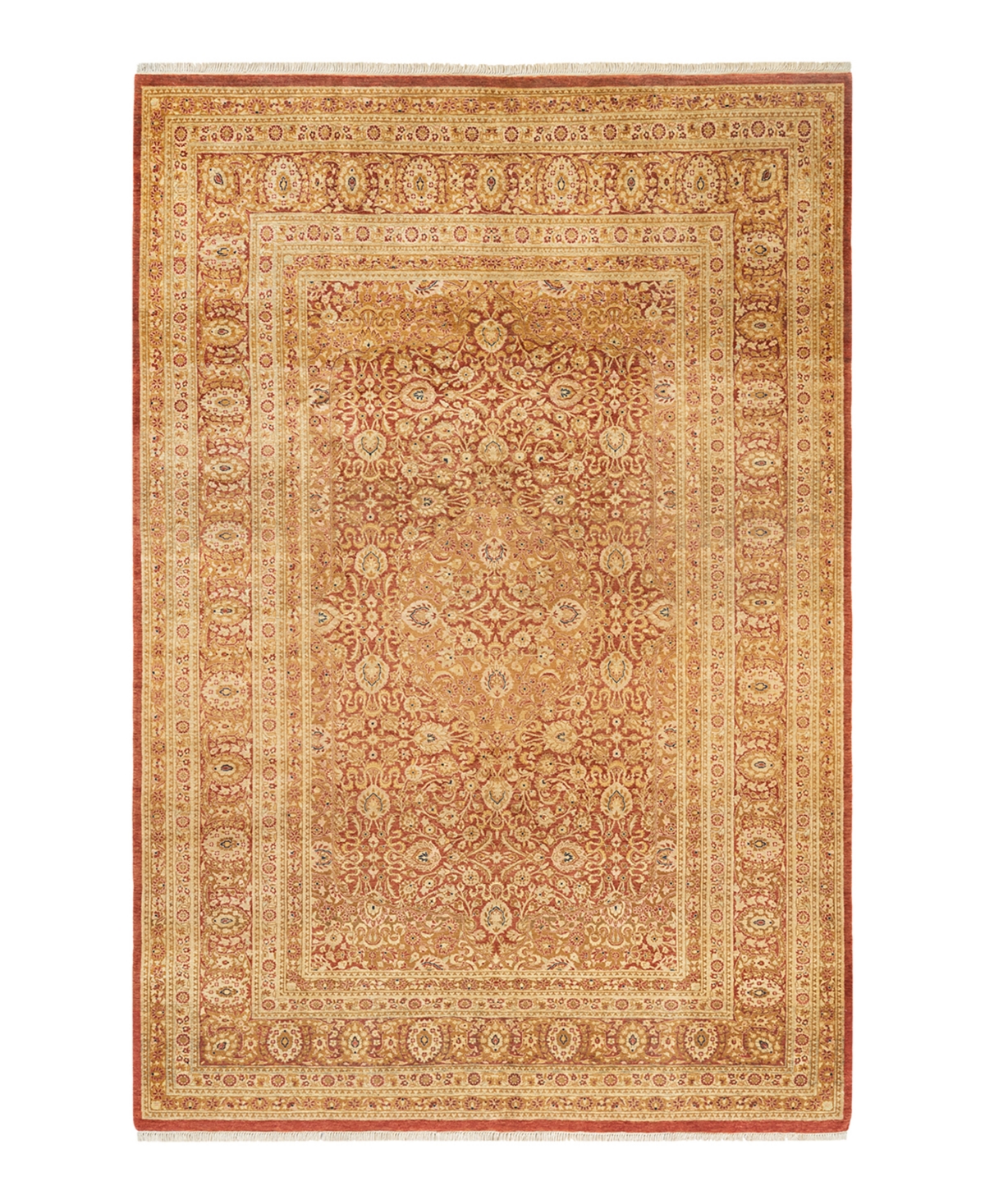 Closeout! Adorn Hand Woven Rugs Mogul M1195 6'2in x 9'4in Area Rug - Rust