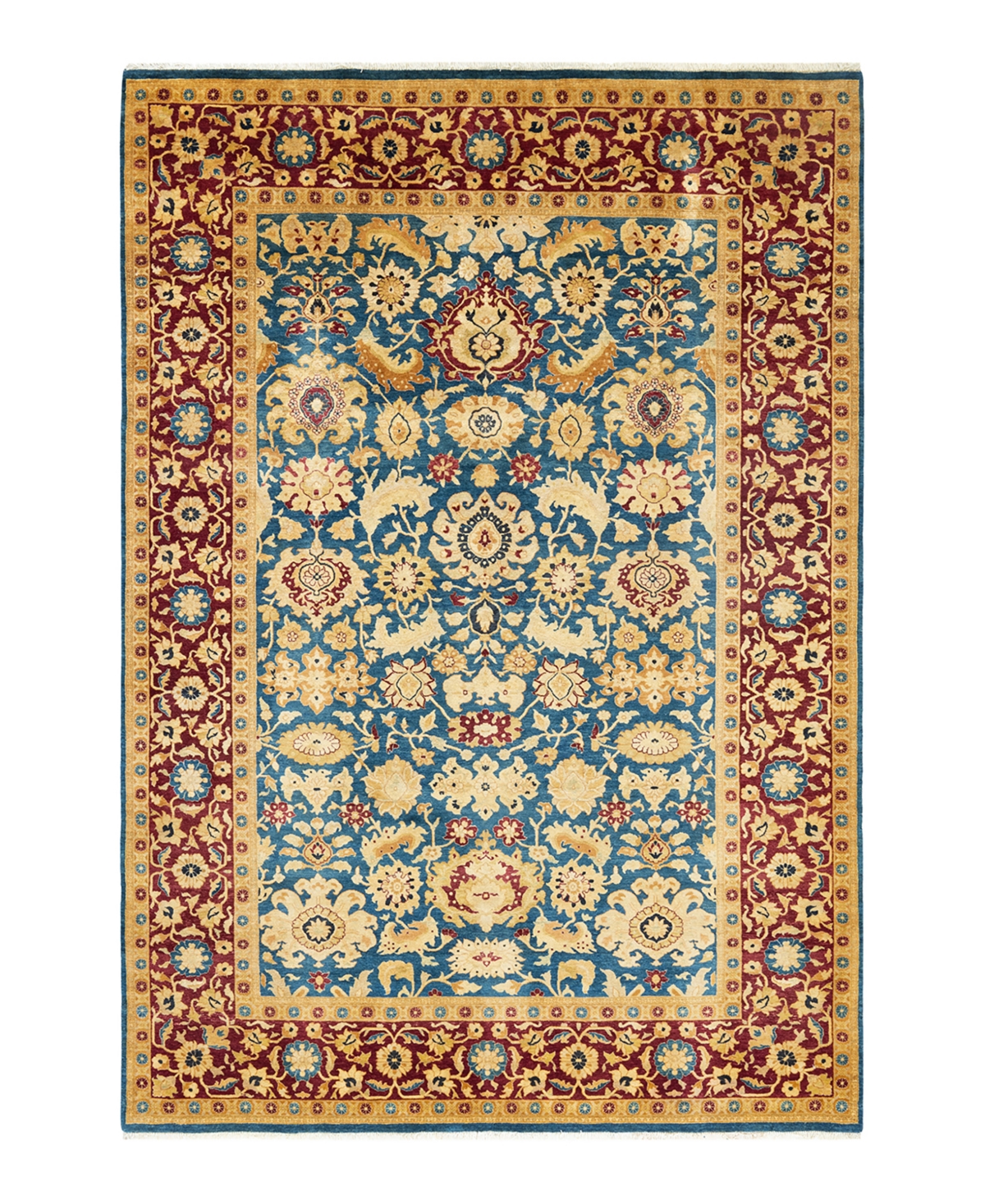 Closeout! Adorn Hand Woven Rugs Mogul M1427 6'2in x 8'9in Area Rug - Blue