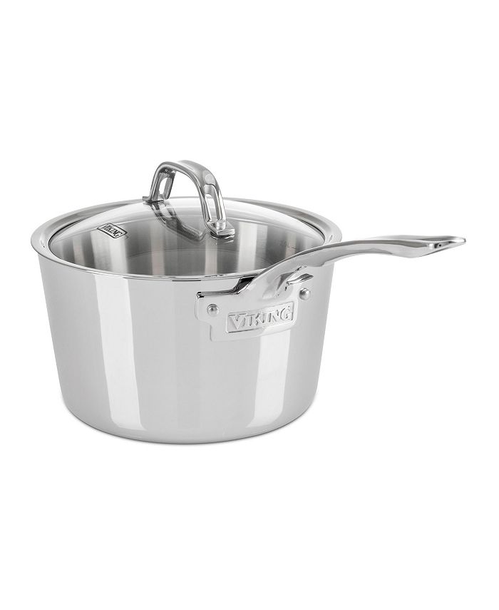 Viking - Contemporary 3-Ply, 3.4-Quart Stainless Steel Sauce Pan