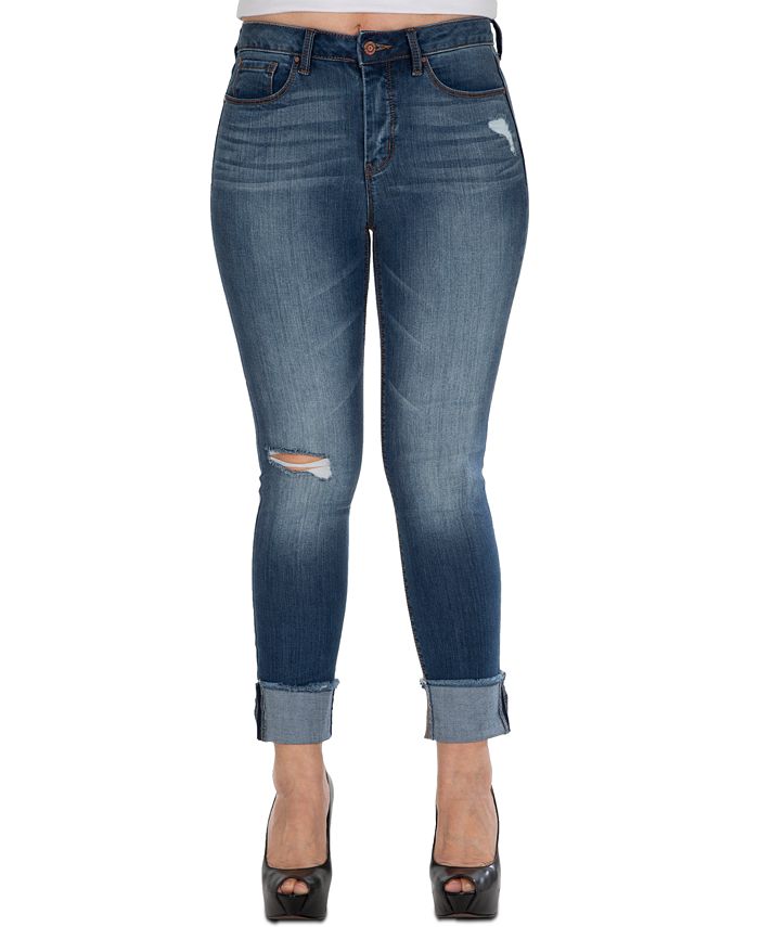 Sound/Style Distressed WideCuff Skinny Jeans Macy's
