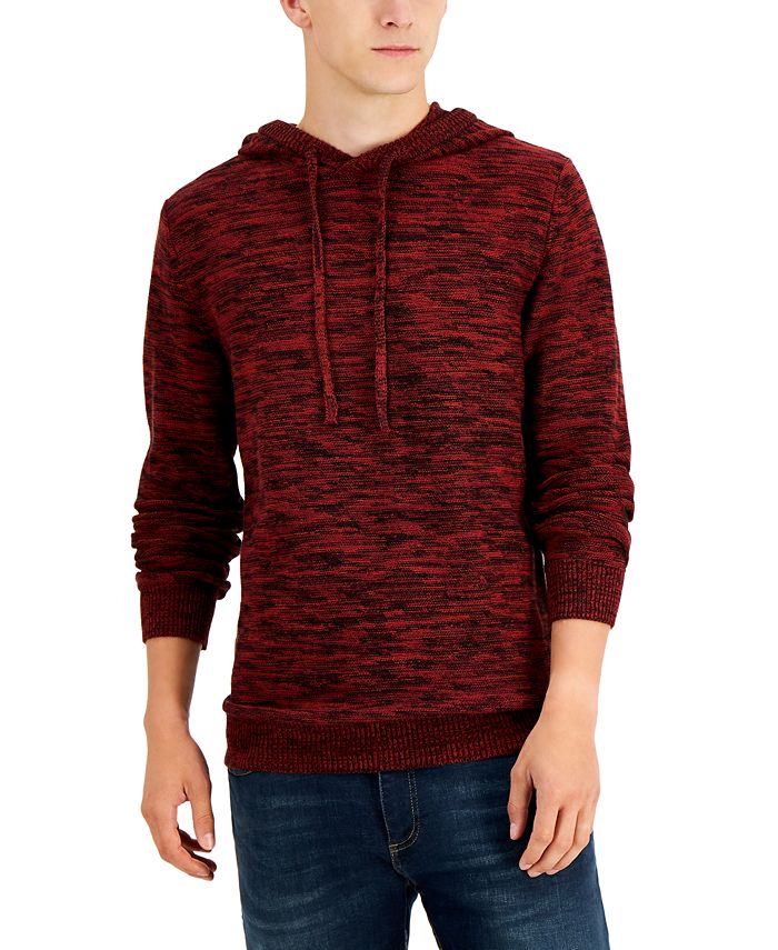 Sun + Stone Men's Solid Marled Hooded Sweater, Created for Macy's ...