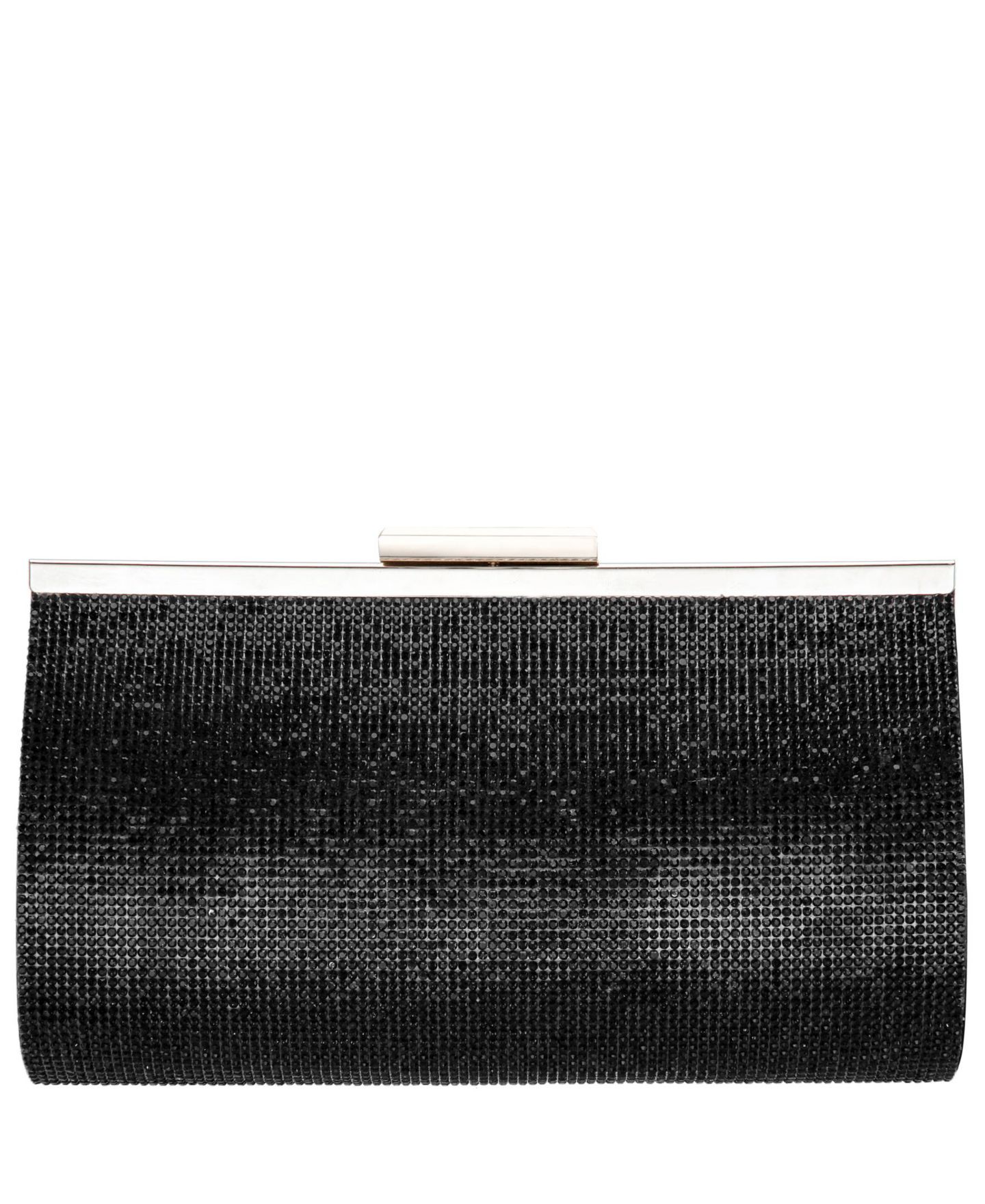 Женский клатч Nina Crystal Frame Clutch, цвет: Чёрный — фото 3