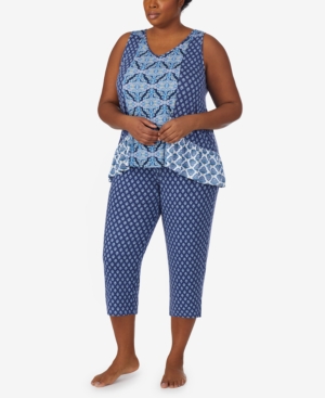 Plus Size Sleeveless Pajama Set