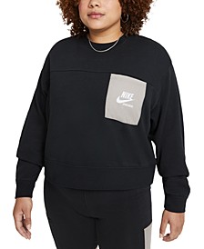 Plus Size Pocket Sweatshirt