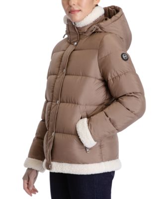 michael kors faux shearling coat