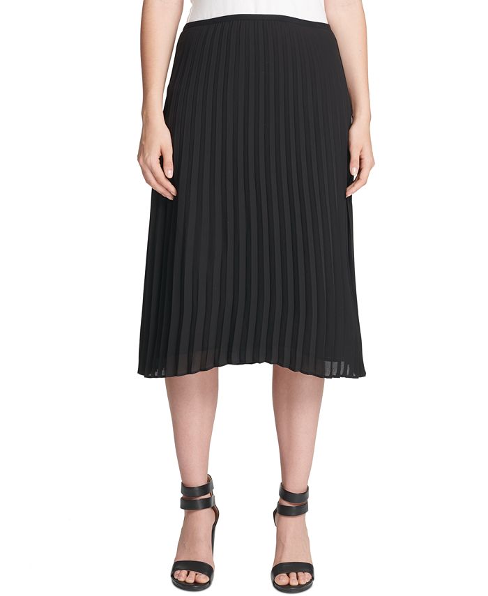 DKNY Pleated A-Line Skirt - Macy's
