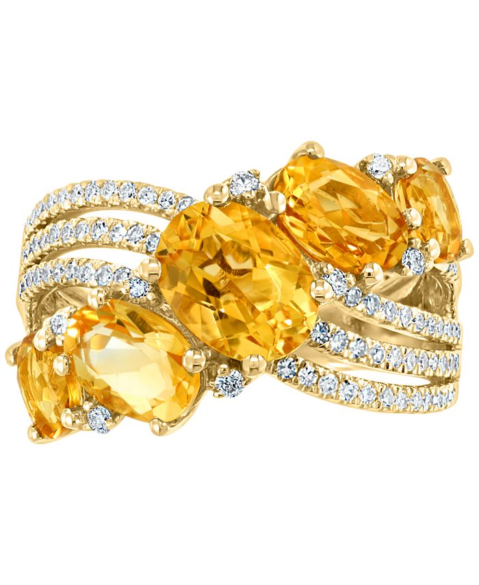 EFFY Collection EFFY® Citrine (41/10 ct. t.w.) & Diamond (3/8 ct. t.w