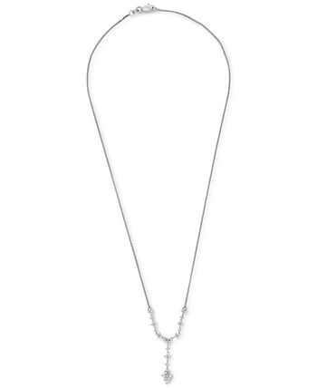 Wrapped in Love - 2-Pc. Set Diamond Starburst Lariat Necklace & Matching Drop Earrings (1 ct. t.w.)