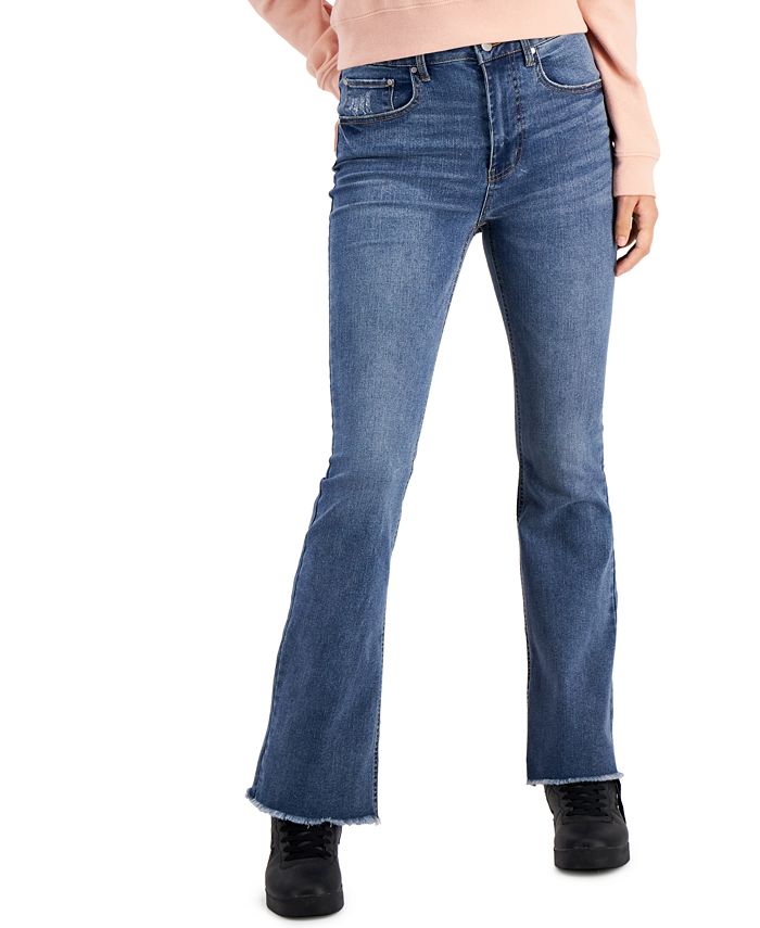 Tinseltown Juniors' High Rise Flare Jeans & Reviews Jeans Women