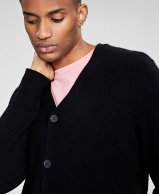 Men's Cashmere V-Neck Cardigan, Created for Macy's 