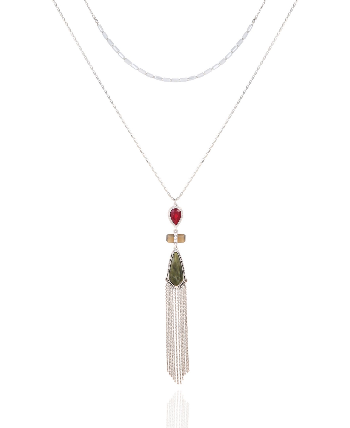 Gypsy Revival Layered Necklace - Silver-Tone