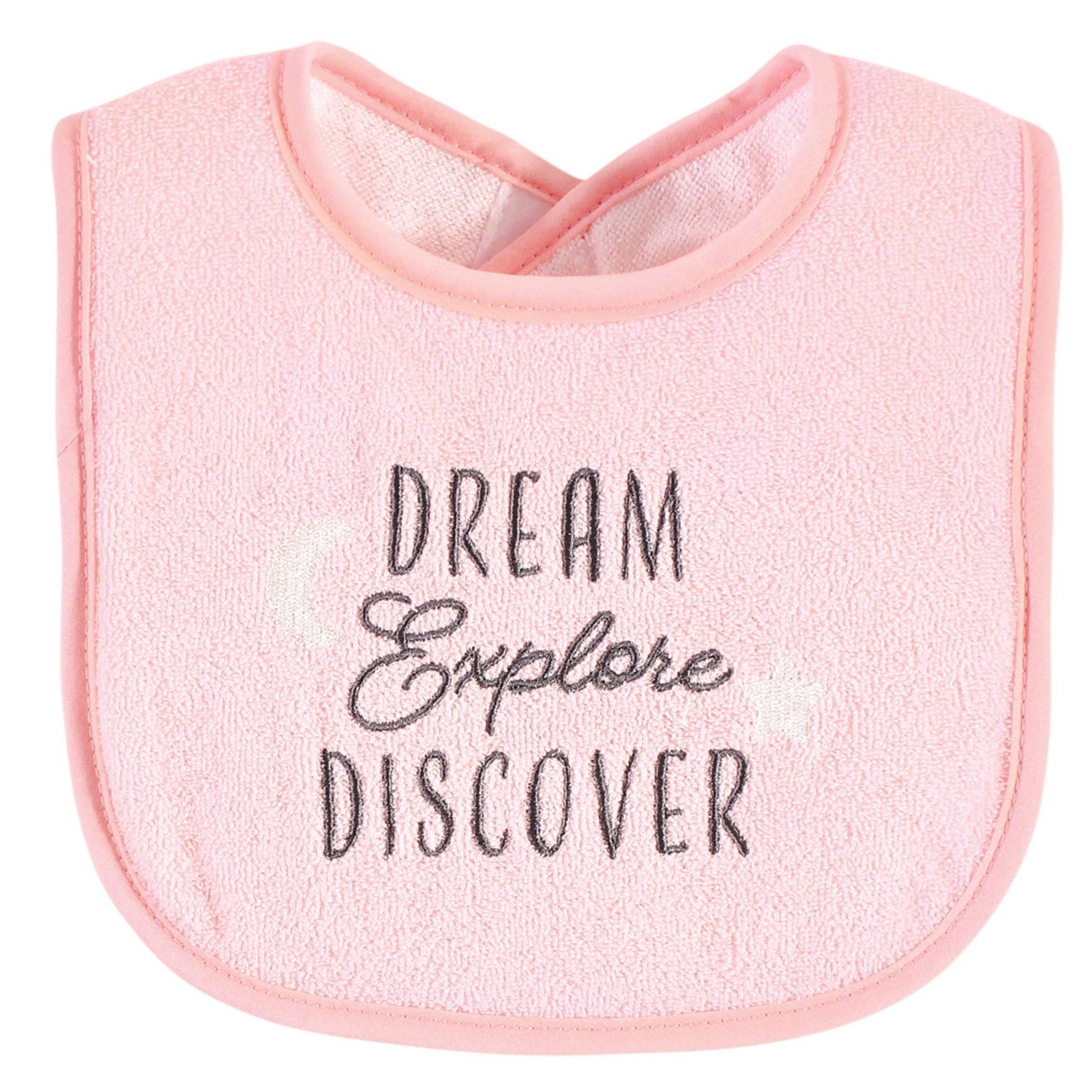 Girls Cotton Terry Drooler Bibs with Fiber Filling